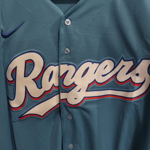 Corey Seager Texas Rangers Baby Blue Stitched Jersey - Picture 8 of 14